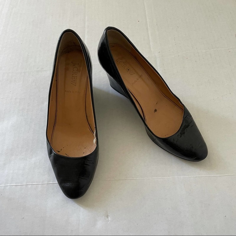 J. Crew Patent Leather Wedges